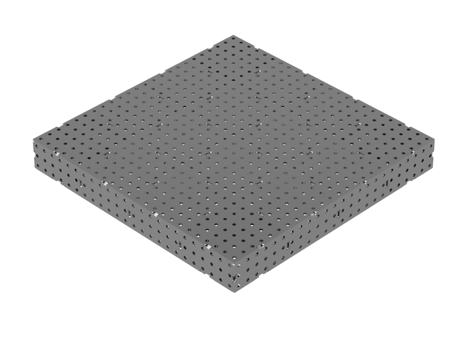 Modular Welding Fixture Table Top 5/8"-16mm Holes 3/8" material (Fully Assembled